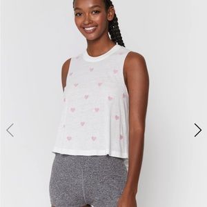 NWOT Spiritual Gangster Heart Tank Crop Top